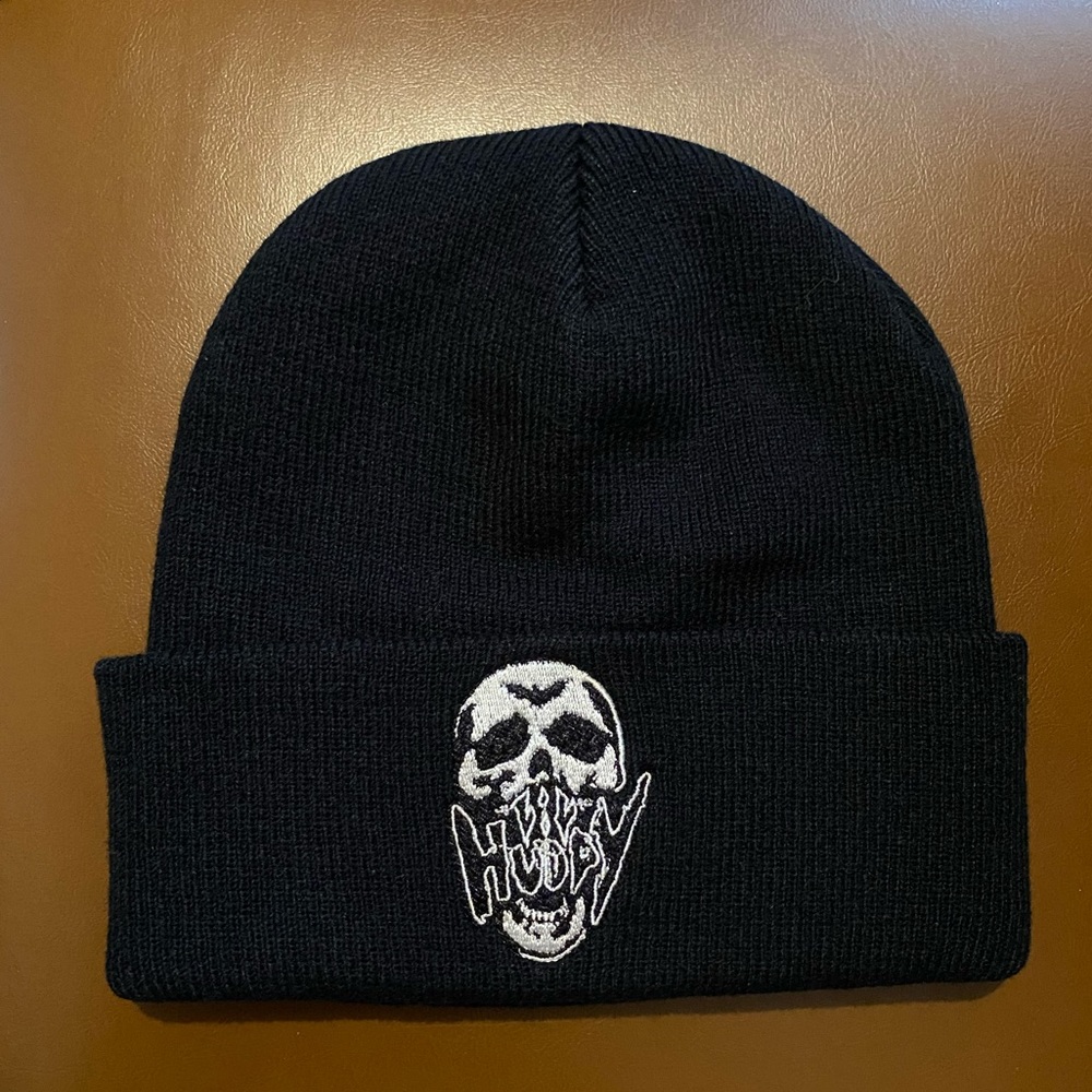 RARE SOLD OUT Lil Huddy Skull Beanie 💀🖤